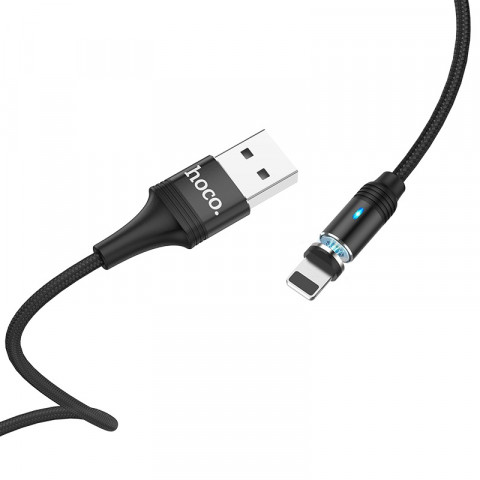 USB-кабель Lightning Hoco U76i Fresh Magnetic черный