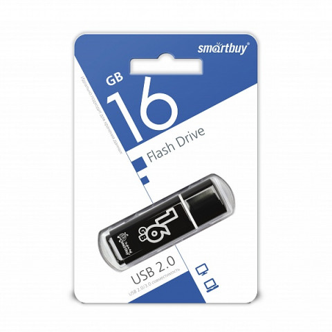 USB-накопитель SmartBuy 16Gb Glossy series черный