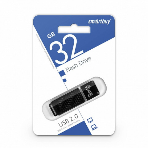 USB-накопитель SmartBuy 32Gb Quartz series черный