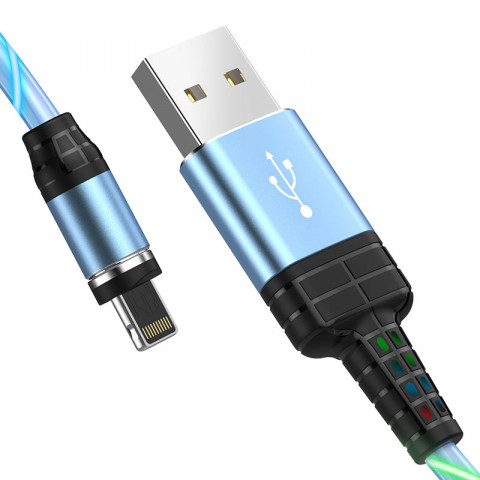 USB-кабель Lightning Hoco U90i синий