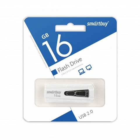USB-накопитель SmartBuy 16Gb Iron черно-белый