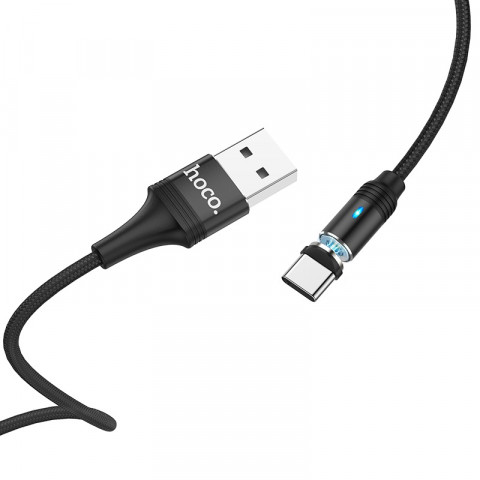 USB-кабель Type C Hoco U76a Fresh Magnetic черный