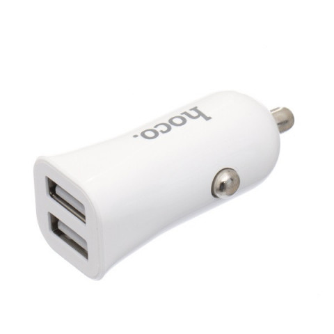 АЗУ 2 USB HOCO (Z12) 2,4A белый