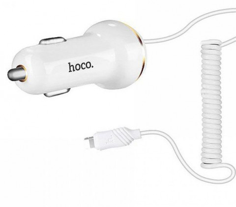АЗУ USB HOCO (Z14) 3,1A + Lightning белый