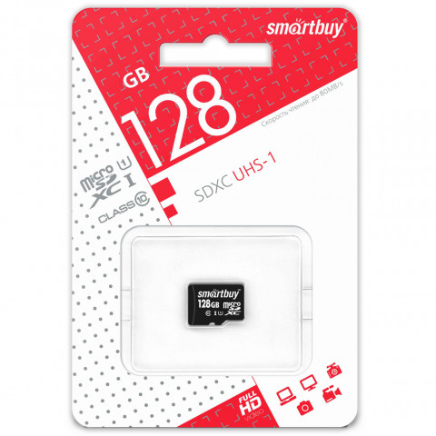 Карта памяти MicroSD 128GB SmartBuy Class10
