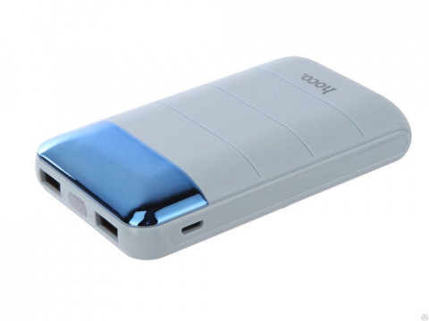 Портативный аккумулятор Hoco 10000 мАч B29 Blue 2 USB 2A Black