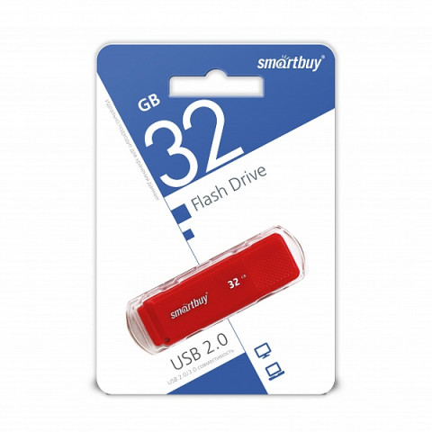 USB-накопитель SmartBuy 32Gb Dock красный