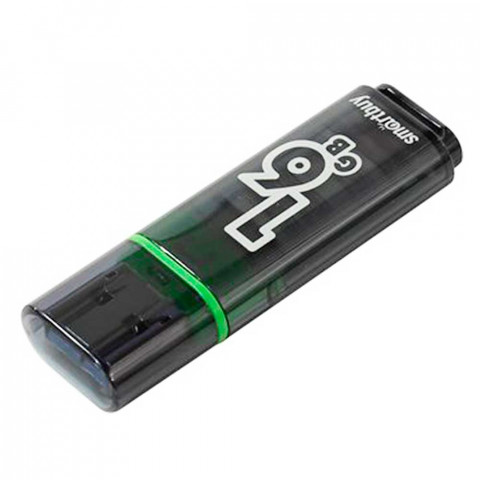 USB-накопитель SmartBuy 16Gb Glossy series темо-серый