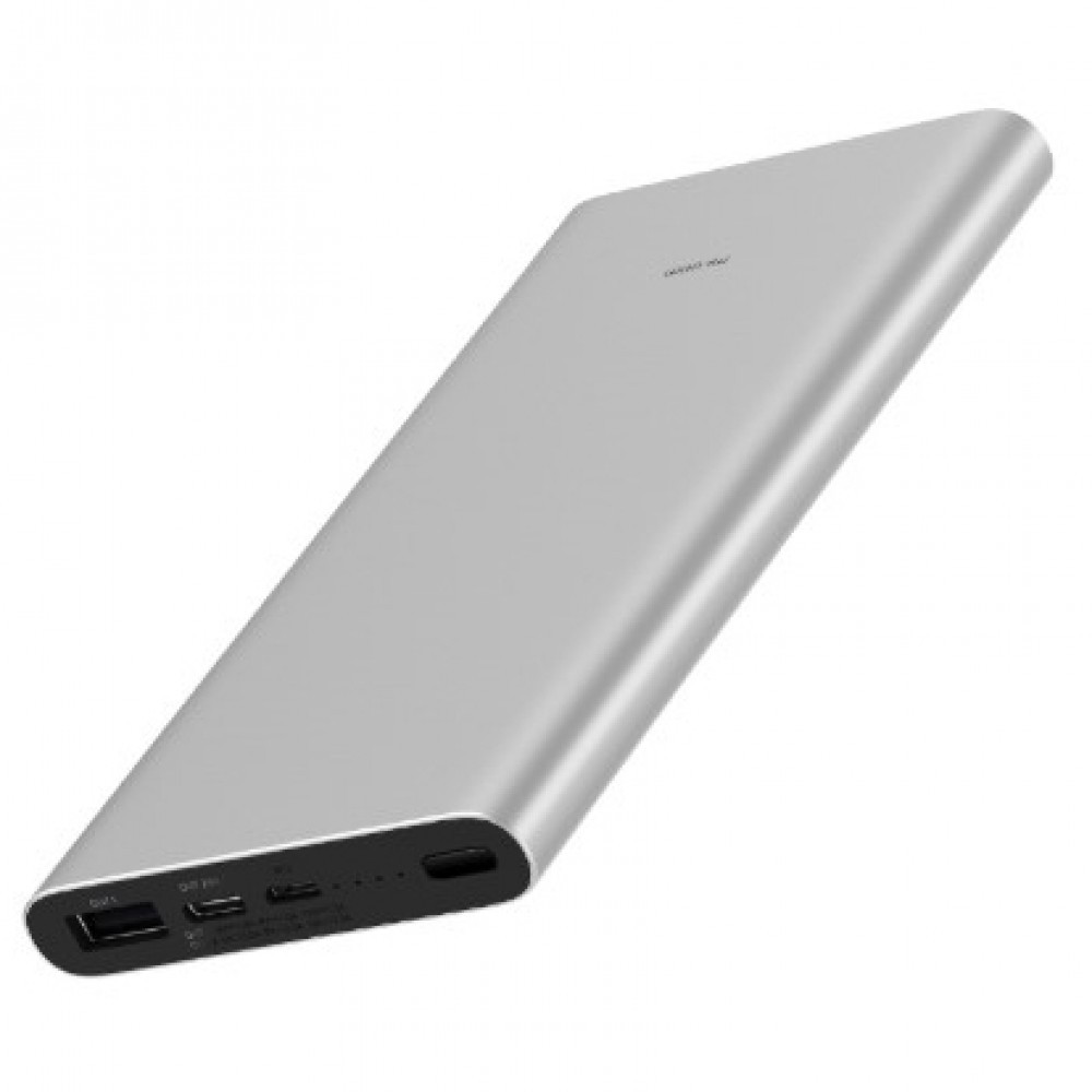 Портативный аккумулятор Xiaomi 10000 mAh Powerbank 3 USB-C серебро