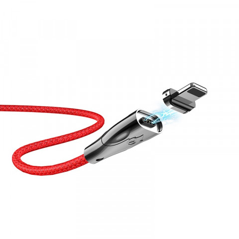 USB-кабель Lightning Hoco U75i Blaze Magnetic красный