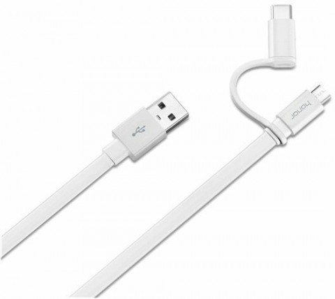 USB-кабель Micro USB + Type-C Honor AP55s 1.5 m белый